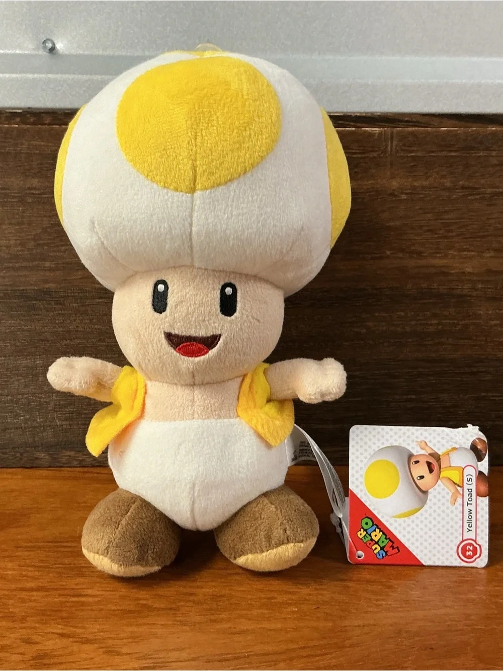 Little Buddy Nintendo Super Mario 32 Yellow Toad Plush